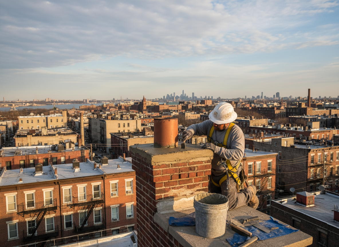 Chimney Crown Repair in West New York, NJ
