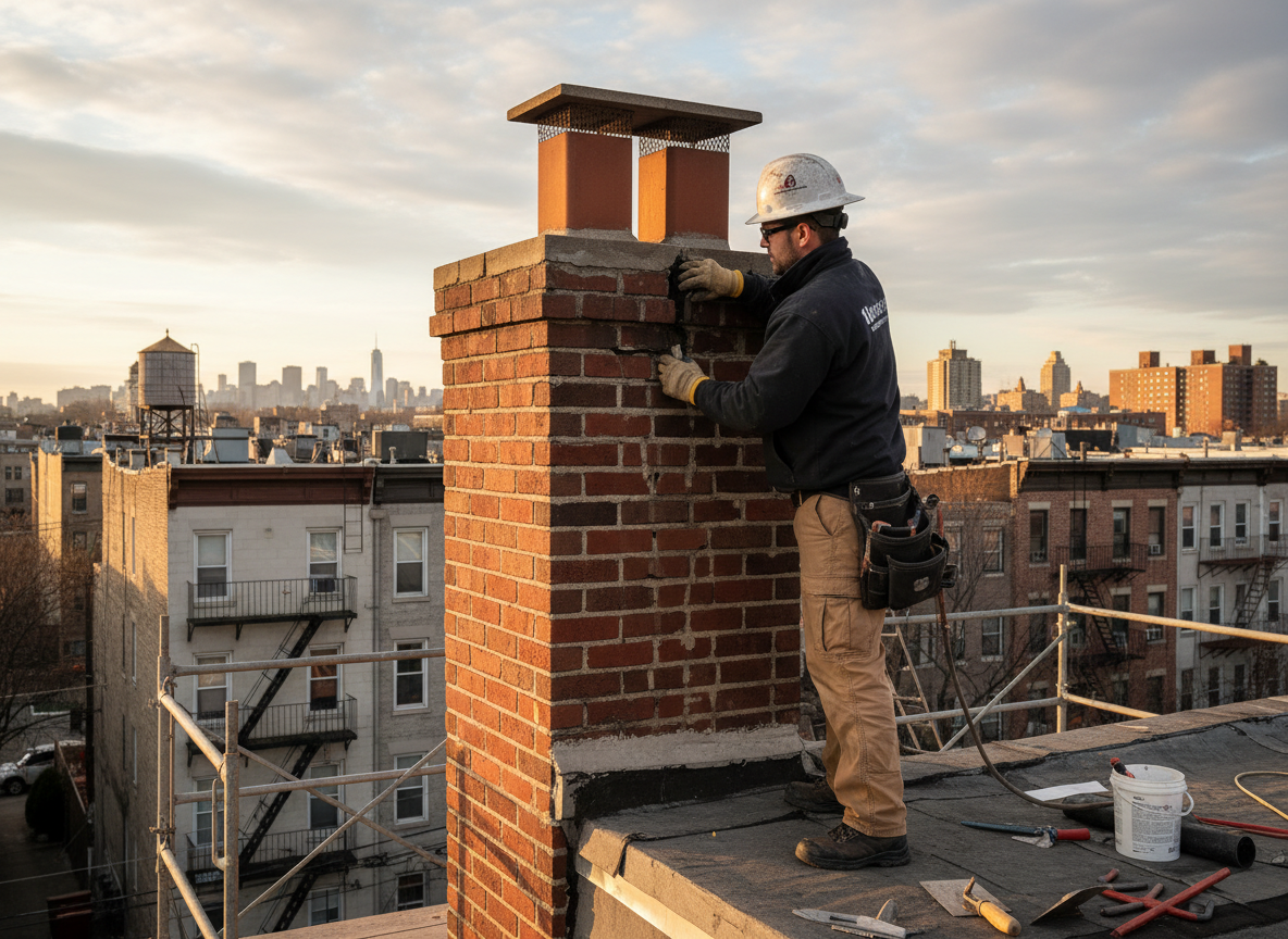 Chimney repair in Boulevard East