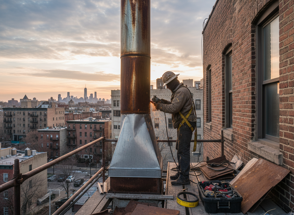 Chimney repair in West Hoboken